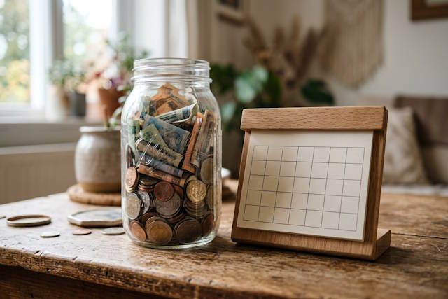 צנצנת מלאה במעוטים ודפים